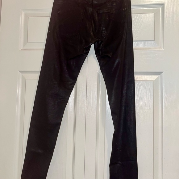 James Jeans "Twiggy" Shiny Dancer Black Oil Slick Skinny Jeans, size 27 - Picture 8 of 11